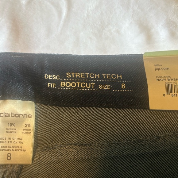 Liz Claiborne NWT denim bootcut jeans size 8 - Picture 4 of 8